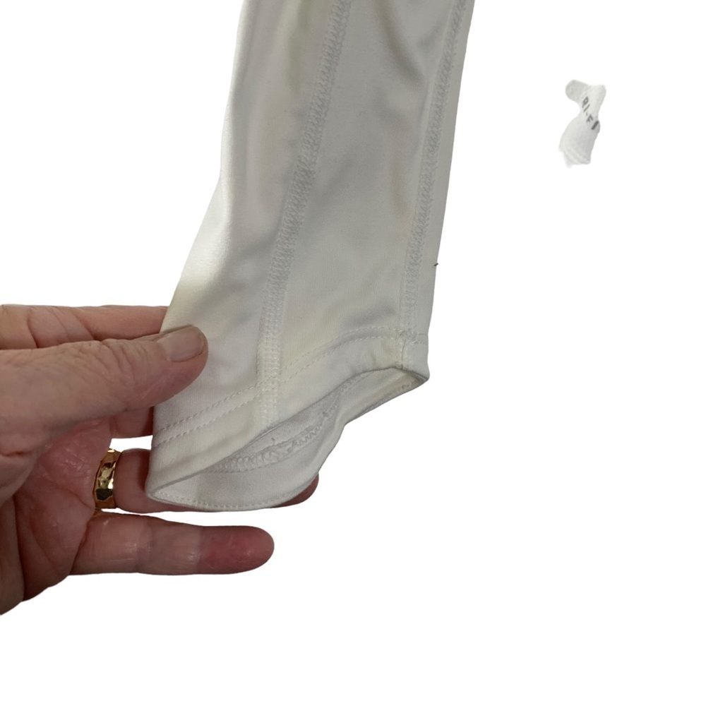 Nike Women's Running White Long Sleeve Dry Fit Tee Size S/P - Picture 5 of 7